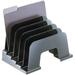 UNV08105 13.25 In. X 9 In. X 9 In. Recycled 5-Section Plastic Incline Sorter - Letter Black