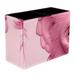 Pink Monkey Orangutan Pattern PVC Leather Brush Holder and Pen Organizer - Dual Compartment Pen Holder - Stylish Pen Holder and Brush Organizer