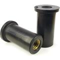 Rubber Well Nuts Brass Insert Expansion Nut SAE Inch Sizes #6-32 X 0.499 (0.015-0.156 Grip) 0.312 Inch Hole Qty 100