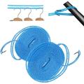 2 Pack Windproof Clothesline Camping Clothesline Durable Travel Clothes Line Rope Portable Clothes Drying Line Heavy Duty Length Adjustable Non-Slip Clothing Line Outdoor Indoor 16.4 Feet