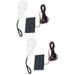 2pcs Solar Emergency Light Portable Night Market Light Practical Outdoor Camping Lamp Multifunctional Lighting Tool for Outside