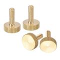 M4x12mm Knurled Thumb Screws 4 Pack Flat Knurled Head Brass Thumb Screws Bolts