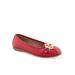 Wide Width Women's Big Bet Casual Flat by Aerosoles in Red (Size 6 W)