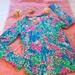 Lilly Pulitzer Jackets & Coats | Lilly Pulitzer Top - Blythe Pullover Multi Tiny Gardens Nwt Size Xs | Color: Blue/Pink | Size: Xs