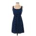 Old Navy Casual Dress - A-Line: Blue Floral Motif Dresses - Women's Size X-Small