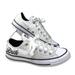 Converse Shoes | Converse Low Top Wedding Bride White Canvas Women's Size Custom 171213c | Color: Black/White | Size: 7