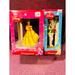 Disney Holiday | Disney Belle And Tinker Bell Glass Ornaments | Color: Green/Yellow | Size: Os