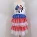 Disney Dresses | Disney Minnie Mouse Girls Tutu Dress Size Large | Color: Blue/Red/White | Size: Large 10/12