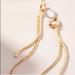 Anthropologie Jewelry | Anthropologie Crystal Tassle Huggie Hoop Earrings | Color: Gold | Size: Os