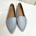 J. Crew Shoes | J. Crew Pointed Toe Leather Loafers Shoes Size 6 | Color: Gray | Size: 6