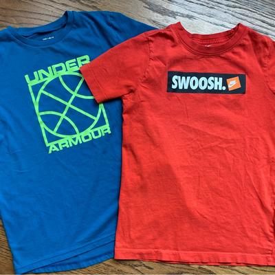 Nike Shirts & Tops | Two Pack - Boys Youth Medium Orange And Blue Basketball T-Shirts | Color: Blue/Orange | Size: Mb
