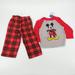 Disney Pajamas | Disney Boys Mickey Mouse 2 Piece Pajamas 3t Nwt $36 | Color: Gray/Red | Size: 3tb