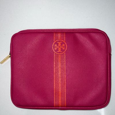 Tory Burch Tablets & Accessories | Tory Burch Leather Ipad Kindle Tablet Case Pouch | Color: Orange/Pink | Size: Os