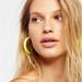 Free People Jewelry | Free People Lucite Ombre Hoops Lilac Purple Yellow Earrings New | Color: Purple/Yellow | Size: Os