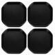 Small Mixing Tray 70cm x 70cm Octagonal Sand Pit Tray concrete and Mortar Mixing Tray Kids Messy Activities Plastic Tuff Spot Board Water Sand Activities Sand Plastering (Set Of 4, Black)