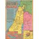 1945 Map of Israel | December 16, 1945 | 1000 Piece Adult Jigsaw Puzzle | Jigsaw Puzzle Game for Adults | Unique Gift | Hand Made