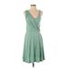 Gap Casual Dress - A-Line Scoop Neck Sleeveless: Green Dresses - Women's Size X-Small