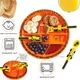 Ensemble de Vaisselle pour Enfant Bulldozer de Voiture Assiette Couteau Fourchette Cuillère