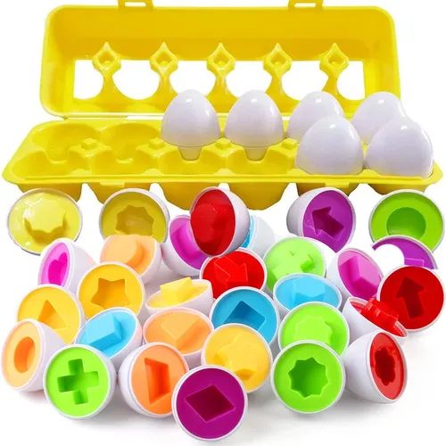 6/12 pc passend Smart Egg Puzzle Spielzeug Entwicklung Lernspiele Sortierer Spielzeug Montessori