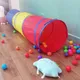 Tragbare Kinder zelt Krabbel tunnel Kinder kleines Haus Spielhaus Tipi Zelt Indoor Spielzeug rohr