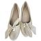 Anthropologie Shoes | Anthropologie Tan Bow Tie Flats Slip On Shoes Size 6 Ballet Flats Casual | Color: Brown | Size: 6