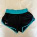 Under Armour Shorts | Black And Teal Under Armor Running Shorts, Size S/M | Color: Black/Blue | Size: S/M