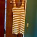 American Eagle Outfitters Dresses | American Eagle Striped Square Neck Mini Dress | Color: Cream/Yellow | Size: S