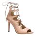 Coach Shoes | Coach Kira Sft Shine Calf Snake Women Sandal High Q8125 Size 11 Beachwood Cream | Color: Cream | Size: 11