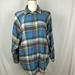 American Eagle Outfitters Tops | American Eagle Blue/Green Plaid Flannel Button Down Shirt. Medium | Color: Blue/Green | Size: M