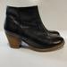 Madewell Shoes | Madewell Ankle Boots Womens Size 6 Black Leather Booties Block Heel Casual | Color: Black | Size: 6