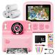 Kids Camera Instant Print,Kaishengyuan 1080P Instant Camera for Kids, 2.4" Screen Children's Camera with 32GB Card 3 Rolls Print Paper, Childrens Digital Camera for Age 3-12 Toys Gifts(Pink)