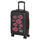 Naruto Clouds-ABS 4-Wheel Cabin Suitcase, Black, 20 x 38 x 55 cm, Capacity 41.5 L