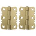2pcs Brass Hinges Musical Instrument Hinges Piano Hinges Piano Accessories (Golden)
