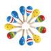 12 Pieces Maracas For Maraca Party Favours Wooden Maracas Colorful Mini Maracas For Fiesta Favours Musical Instruments Maracas Random Colors