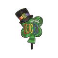 piaybook 2024 St Patricks Day Garden Statues Waterproof Outdoor Lawns Yard Decor Saint Pattys Day Party Yard Signs Irish Green Yard Sign With Stakes Yard Art for Backyard Garden Lawn