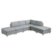 Veranda 6 Pcs Modular Sofa Set 1 - Light Gray
