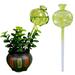lsiaeian 3Pcs Automatic Plant Watering Bulbs Glass Self Watering Globes Iridescent Self Travel Plant Watering Tool for Indoor Outdoor Plants