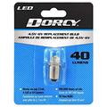 Dorcy 40-Lumen 4.5-6-Volt LED Replacement Bulb with 10-Year Lifespan (41-1644) Silver