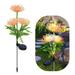 Holloyiver Solar Lights Outdoor Decorative Solar Garden Lights with Equinox Flower Solar Flower Lights Outdoor Garden Waterproof IP65 Solar Lights for Outdoor Decorations Gardening Gifts