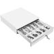 MUNBYN Black Cash Register Drawer 16 Wide Cash Drawer with Removable Coin Tray 5 Bill/5 Coin Tray RJ11/RJ12 Interface Compatible with Epson POS Square Cashier Register Till Tray