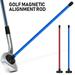 Wliqien Golf Alignment Rod Magnetic Golf Club Alignment Stick Golf Swing Training Aid Help Visualize Your Golf Shot & Improve Your Alignment Golf Training Equipment