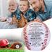 Pjtewawe Home Decor Motivational Baseball To My Grandson You Will Never Lose Personalized Printed Baseballs for Players From Grandparents/Dad Graduation Birthday White