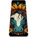 Unicorn Skull Sunflower Pattern TPE Yoga Mat for Workout & Exercise - Eco-friendly & Non-slip Fitness Mat