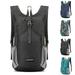 15L Lightweight Foldable Backpack - Packable Foldable Rucksack Packable Backpcks Walking Rucksacks Travel Shoulder Bag Water Resistant For Men Women Outdoor Camping Hiking (Black)