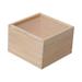 BLESIYA Wooden Box DIY Unfinished Wood Storage Gift Box Decorative Storage Container 12cmx12cmx8cm