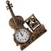 Metal Desk Organizer Violin Clock Decoration Desktop Kids Alarm Decoraciones Para Salas Casa Finger Tape Student