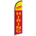 OnPoint Wares| Now Hiring Windless Banner Flag | Advertising Flag/Business Flags | 11.5ft x 2.5ft