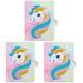 3pcs Girl Plush Dairy Unicorn Cover Notebook Adorable Dairy Fluffy Notebook Girl Stationery