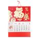 Vintage Decor 2023 Year of The Rabbit Calendar Traditional Wall Calendar Lunar Calendar 12 Month Wall Planner Calendar Hanging Fengshui Calendar Decoration Home Decor