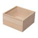 BLESIYA Wooden Box DIY Unfinished Wood Storage Gift Box Decorative Storage Container 15cmx15cmx10cm